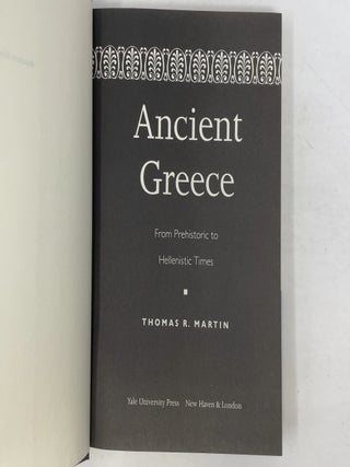 Ancient Greece: From Prehistoric to Hellenistic Times