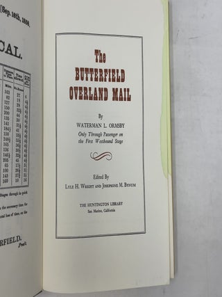 The Butterfield Overland Mail