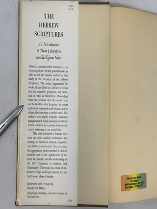 The Hebrew Scriptures: An Introduction to Their Literature and Religious Ideas