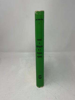 Manual de Bibliografía de la literatura española