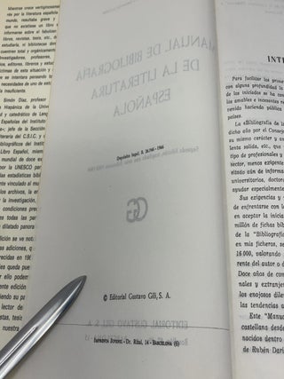 Manual de Bibliografía de la literatura española