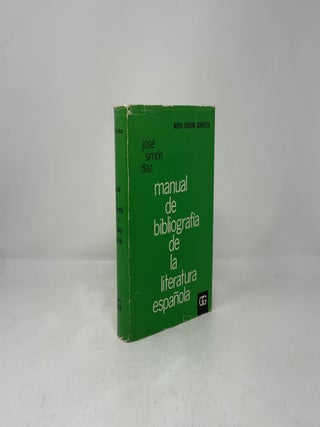 Manual de Bibliografía de la literatura española