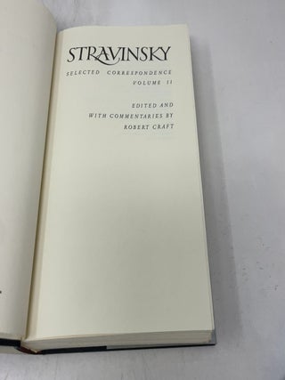 STRAVINSKY: Selected Correspondence, Volume II
