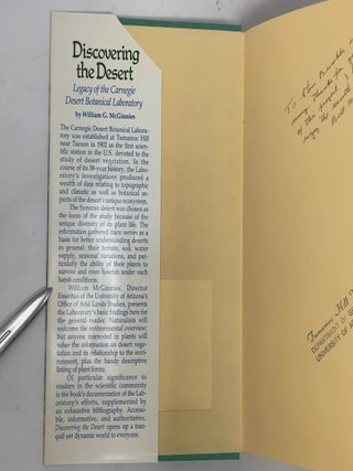 Discovering the Desert: The Legacy of the Carnegie Desert Botanical Laboratory