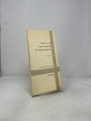 Humor Satire in Early English Comedy and Japanese Kyogen Drama