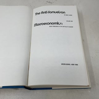 The Anti-Samuelson Vol I