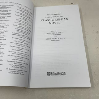 The Cambridge Companion to the Classic Russian Novel (Cambridge Companions to Literature)