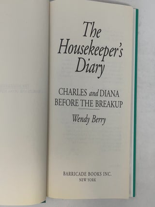The Housekeeper's Diary: Charles and Diana Before the Breakup