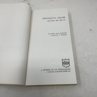 Henrietta Mears and How She Did It