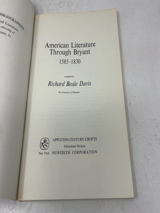 American Literature through Bryant