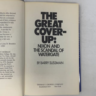 The Great Cover-up: Nixon and the Scandal of Watergate