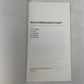 What is Mathematical Logic?