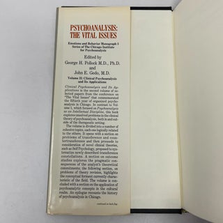 Psychoanalysis: The Vital Issues, Volume II: Clinical Psychoanalysis and Its Applications