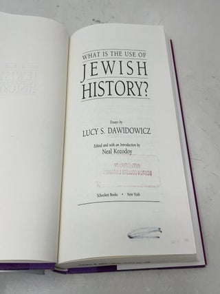 What Is the Use of Jewish History?