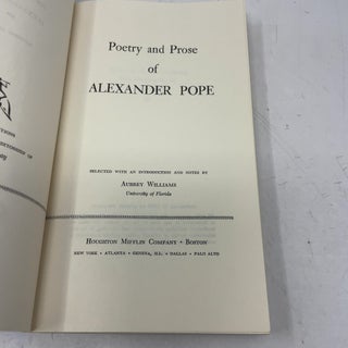 Poetry and Prose of Alexander Pope