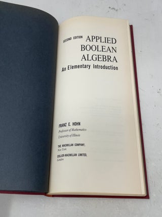 Applied Boolean Algebra