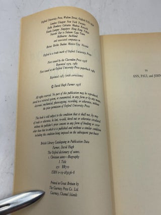 The Oxford dictionary of saints