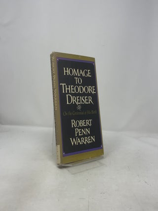 Homage to Theodore Dreiser On the Centennial of His Birth