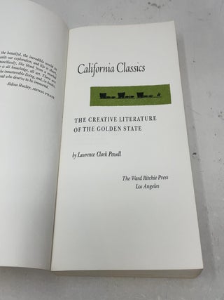 California Classics: The creative Literature of the Golden State