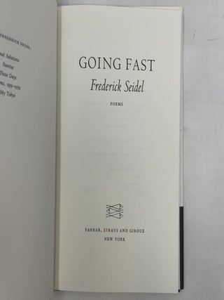 Going Fast: Poems