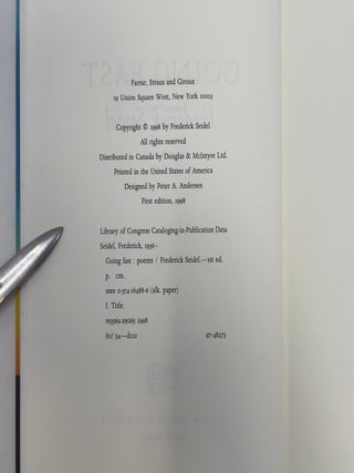 Going Fast: Poems