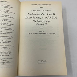 Doctor Faustus and Other Plays (Oxford World's Classics)