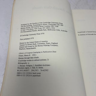 Sherpas through their Rituals (Cambridge Studies in Cultural Systems)
