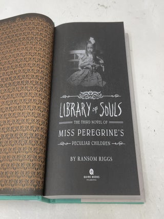 Miss Peregrine's Home for Peculiar Children, Hollow City, LIbrary of Souls, Tales of the Peculiar (AUTHOR SIGNED 4 BOOK SET)