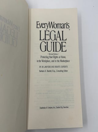 Every Woman's Legal Guide: Protecting Your Rights at Home, in the Workplace, and in the Marketplace