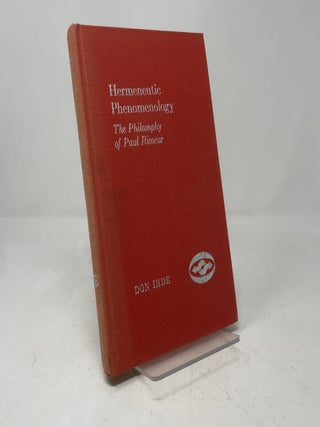 Hermeneutic phenomenology;: The philosophy of Paul Ricoeur (Studies in Phenomenology and Existential Philosophy)