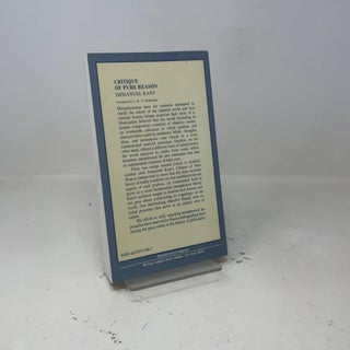 Critique of Pure Reason (Great Books in Philosophy)