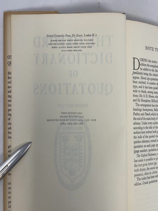 The Oxford Dictionary of Quotes