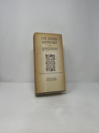 The Oxford Dictionary of Quotes