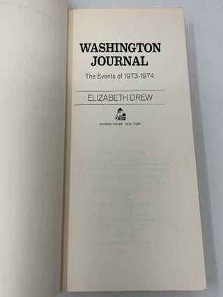 Washington Journal: The Events of 1973-1974