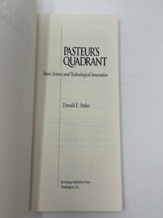 Pasteur's Quadrant: Basic Science and Technological Innovation