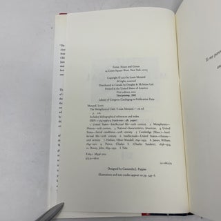 The Metaphysical Club: A Story of Ideas in America