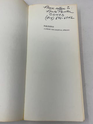 Philosophy: A Literary and Conceptual Approach