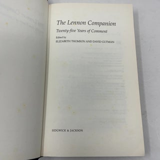 The Lennon Companion: Twenty-Five Years of Comment