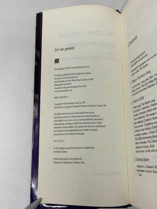 The Lennon Companion: Twenty-Five Years of Comment