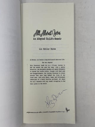 All about You: An Adopted Child's Memoir