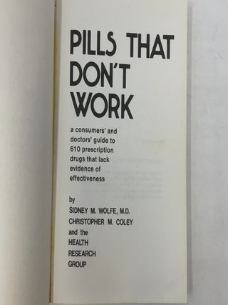 Pills that Don't Work