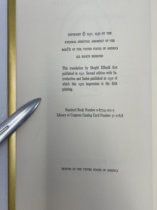 The Kitab-I-Iqan: Book of Certitude