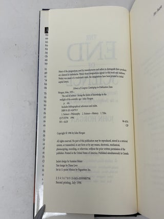 The End of Science: Facing the Limits of Knowledge in the Twilight of the Scientific Age