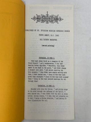 The Life of Our Holy Father Spyridon of Tremithus
