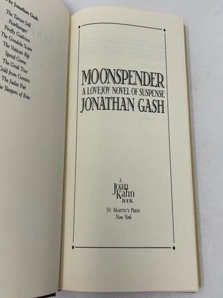 Moonspender: A Lovejoy Novel of Suspense