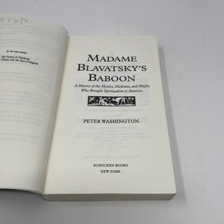 Madame Blavatsky's Baboon