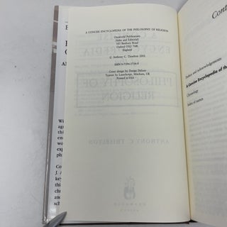 A Concise Encyclopedia of the Philosophy of Religion