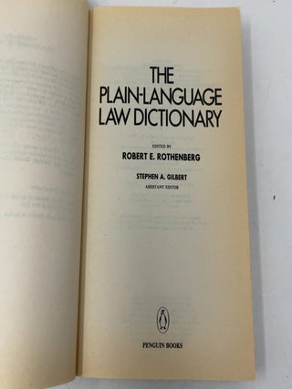 The Plain-Language Law Dictionary