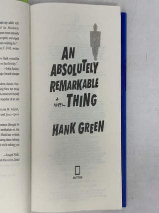 An Absolutely Remarkable Thing