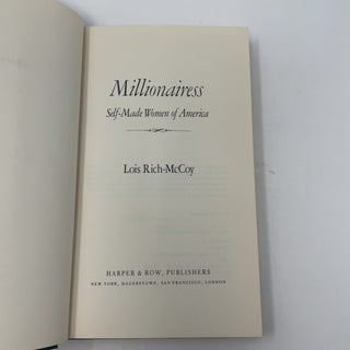 Millionairess: Self-Made Women of America